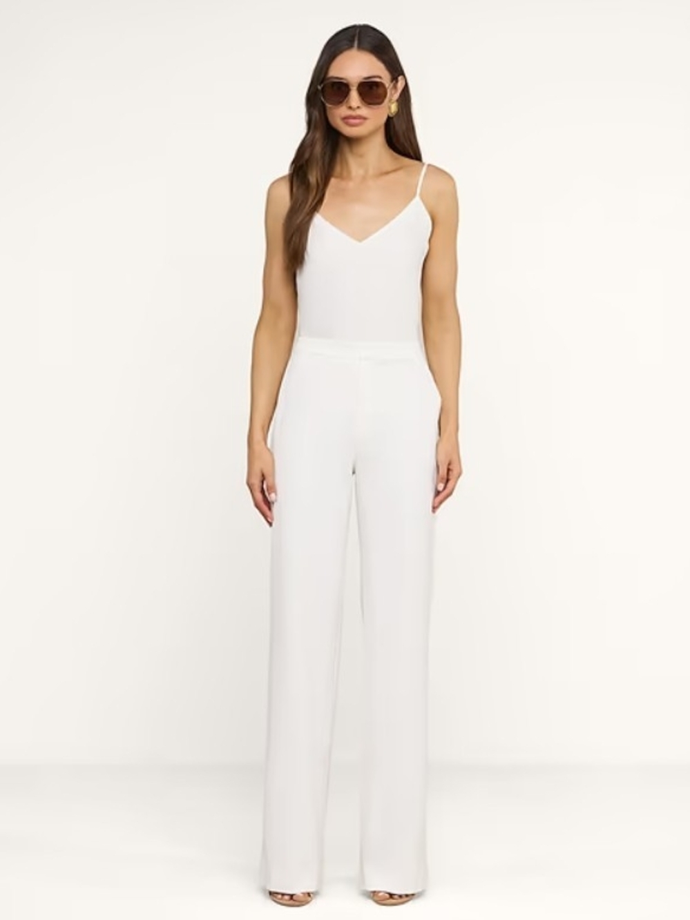 L'AGENCE Straight-Leg Pants in White NWT, Size 6